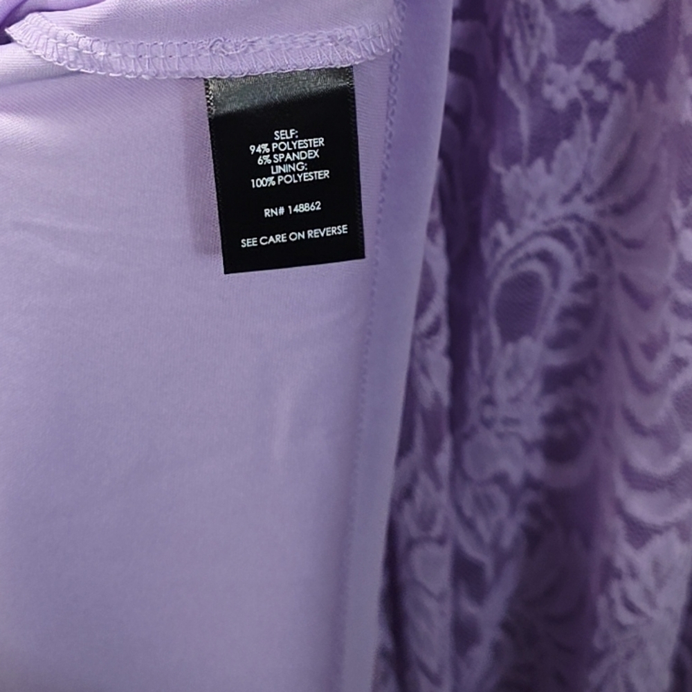 🥳HOST PICK🥳 Torrid 3 3X 22/24 Midi Lavender Lace Midi Fit Flare Dress Whimsy - Picture 12 of 12